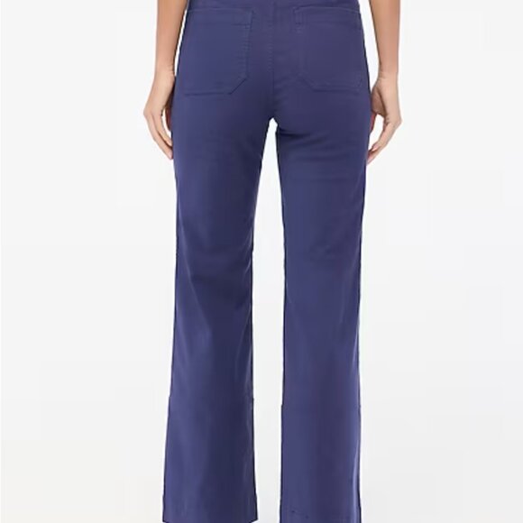 J. Crew Women's Wide Leg Pants in Rich Indigo - Picture 3 of 6
